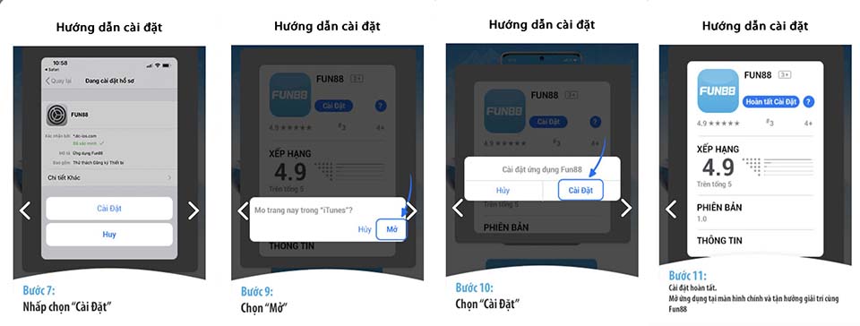 Tải ứng dụng cá cược Fun88 mobile